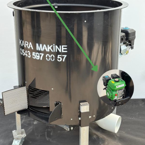 310 Litre / 135 Kg - Benzinli Motorlu Tam Otomatik Sabit Devirli Rende Sistem Ceviz Soyma Makinesi